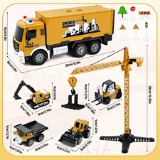 6 Véhicules Chantier Construction Jouet Enfant