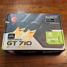 MSI GeForce GT 710 2GB GDRR3 64-bit Low Profile Graphics Card *NEW SEALED*