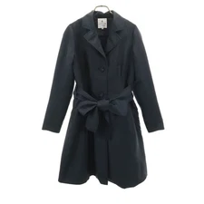 LANVIN en Bleu Chester coat 36 Navy With liner Women