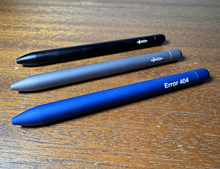 Lot of 3 Baron Fig Squire Rollerball Pens Error 404 Gray Black