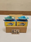 Lot Of 2 Vintage Matchbox Lesney #9 Cabin Cruiser Boat & Trailer With Original B