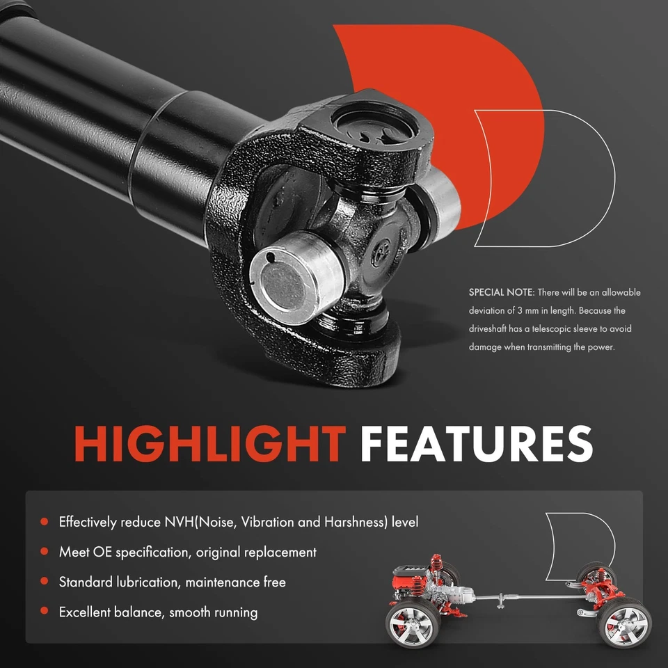 Conjunto de eje de transmisión delantero A-Premium para Chevrolet K10 Blazer GMC K15 Foto 4 de 4