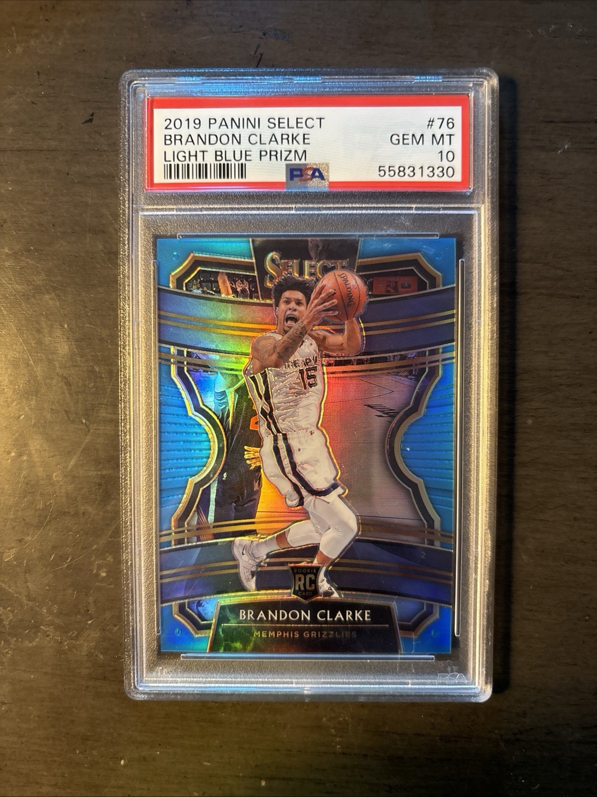 2019-20 Select Concourse - Light Blue Prizms SP #76 Brandon Clarke PSA 10 /299