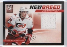 2011-12 Panini Elite New Breed Materials Justin Faulk #26 t4m