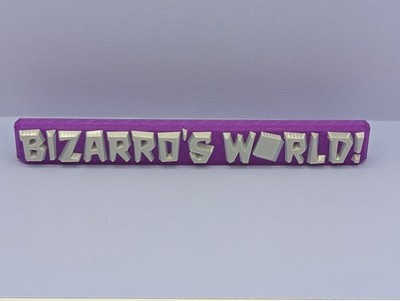 Bizarro World - 3D gedrucktes Logo. freistehend oder Wandmontage. 150mm breit