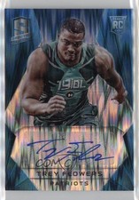 2015 Panini Spectra Rookie Neon Blue Prizm 12/50 Trey Flowers #222 Auto 09q5
