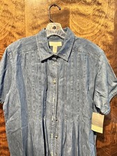 Lord And Taylor Denim Dress size L