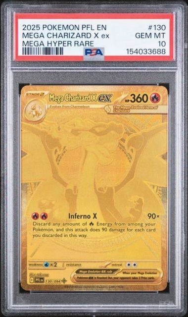 Mega Charizard X ex #130 (Phantasmal Flames)