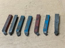 Lot de 7 barreaux de tournage carbure - plaquette brasée - Lg moyenne 110 mm