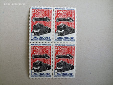 bloc 4 timbres France n° 2450 1986 Musée Technique De Mulhouse