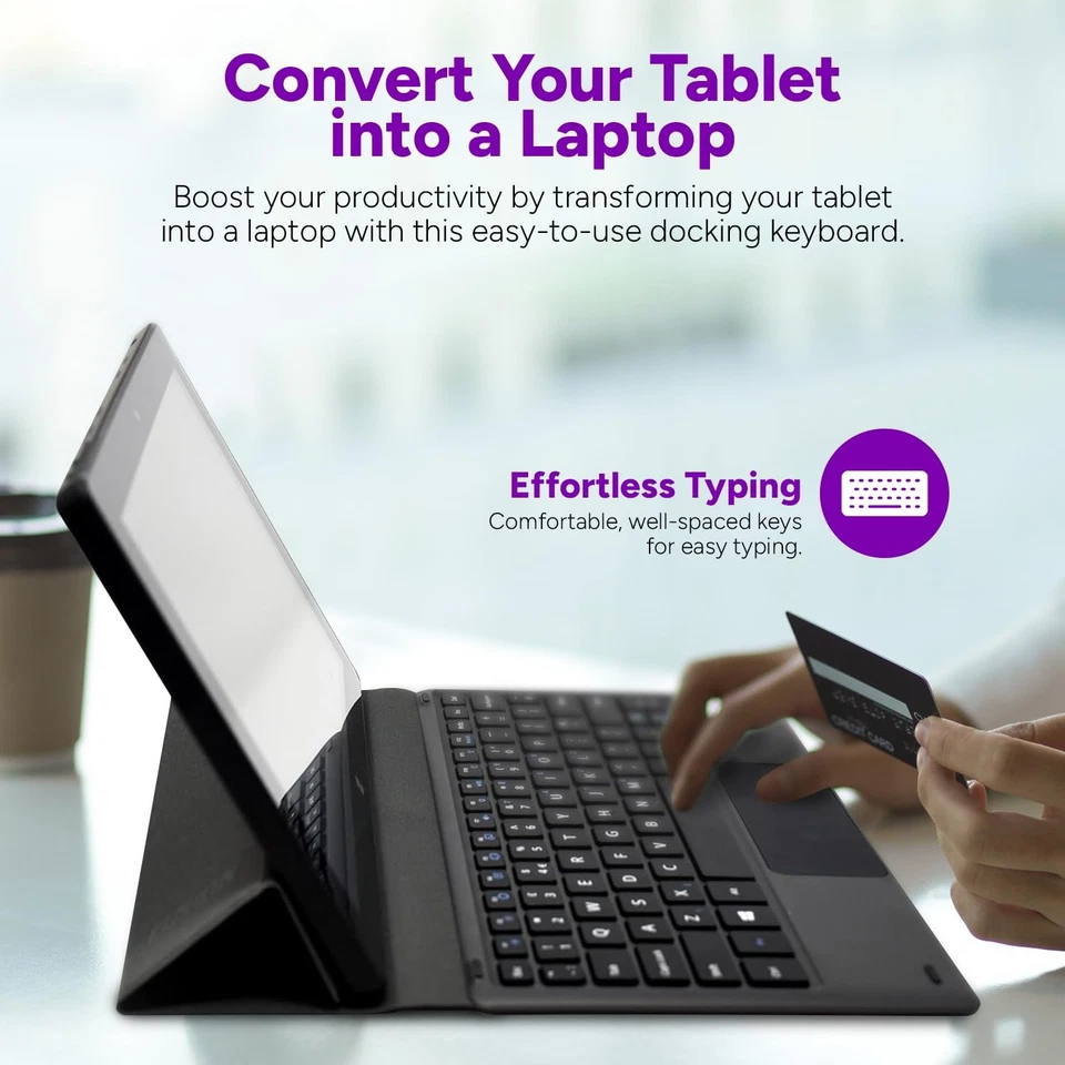 Universal Docking Keyboard for All 10.1" Windows Tablet Models - Convert Your... - Image 3 of 4