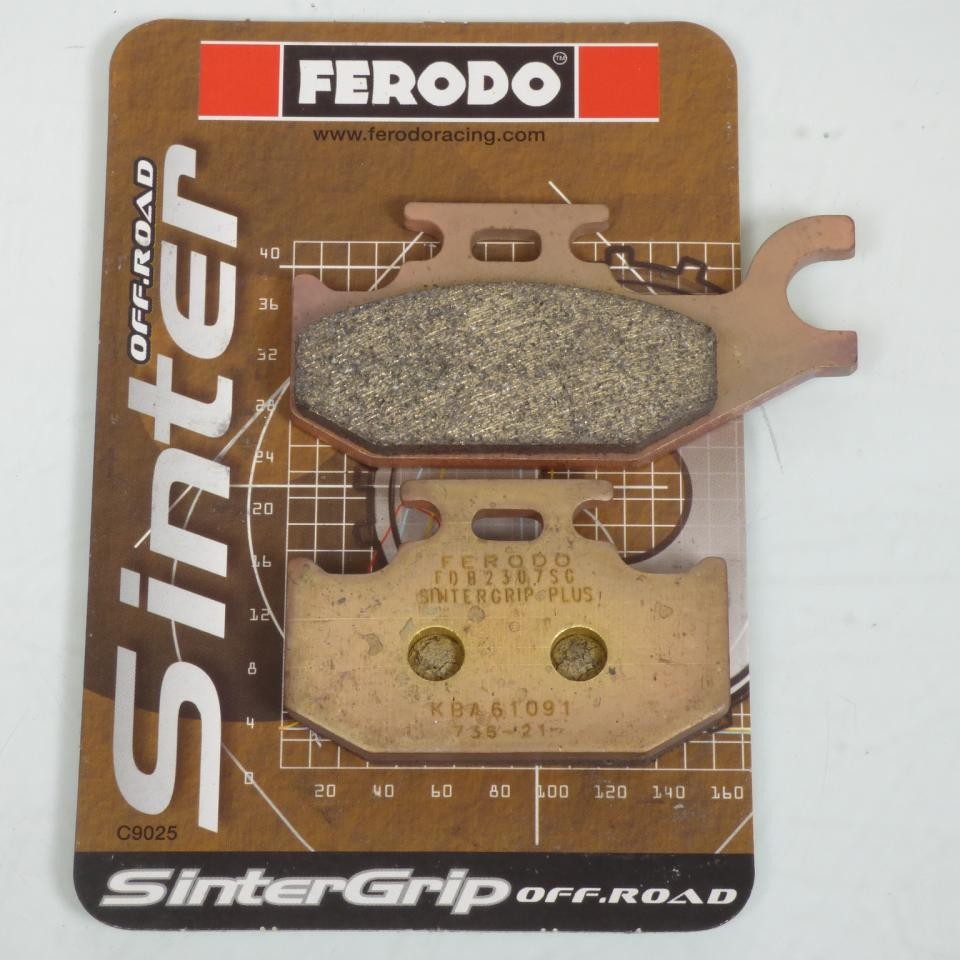 Plaquette de frein Ferodo à fort mordant pour Suzuki 450 Kingquad AVG en métal fritté