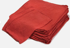 1000 Red Shop Rags Towels 12x14 Industrial B-Grade Cleaning Cloths Bulk