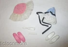 VINTAGE BARBIE SKIPPER DOLL FASHION PAK ACCESSORIES HATS JAPAN FLATS BRUSH COMB