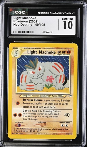 Light Machoke (Unlimited) graded CGC 10 for sale on eBay