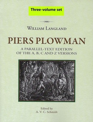 Piers Plowman, Three-book set: Vol I (text), Vol II Part 1 (textual notes) and V