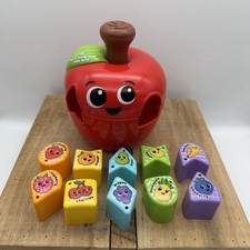 Leap Frog Spin  Change Apple Shape Sorter Educational STEM Learning Toy EUC