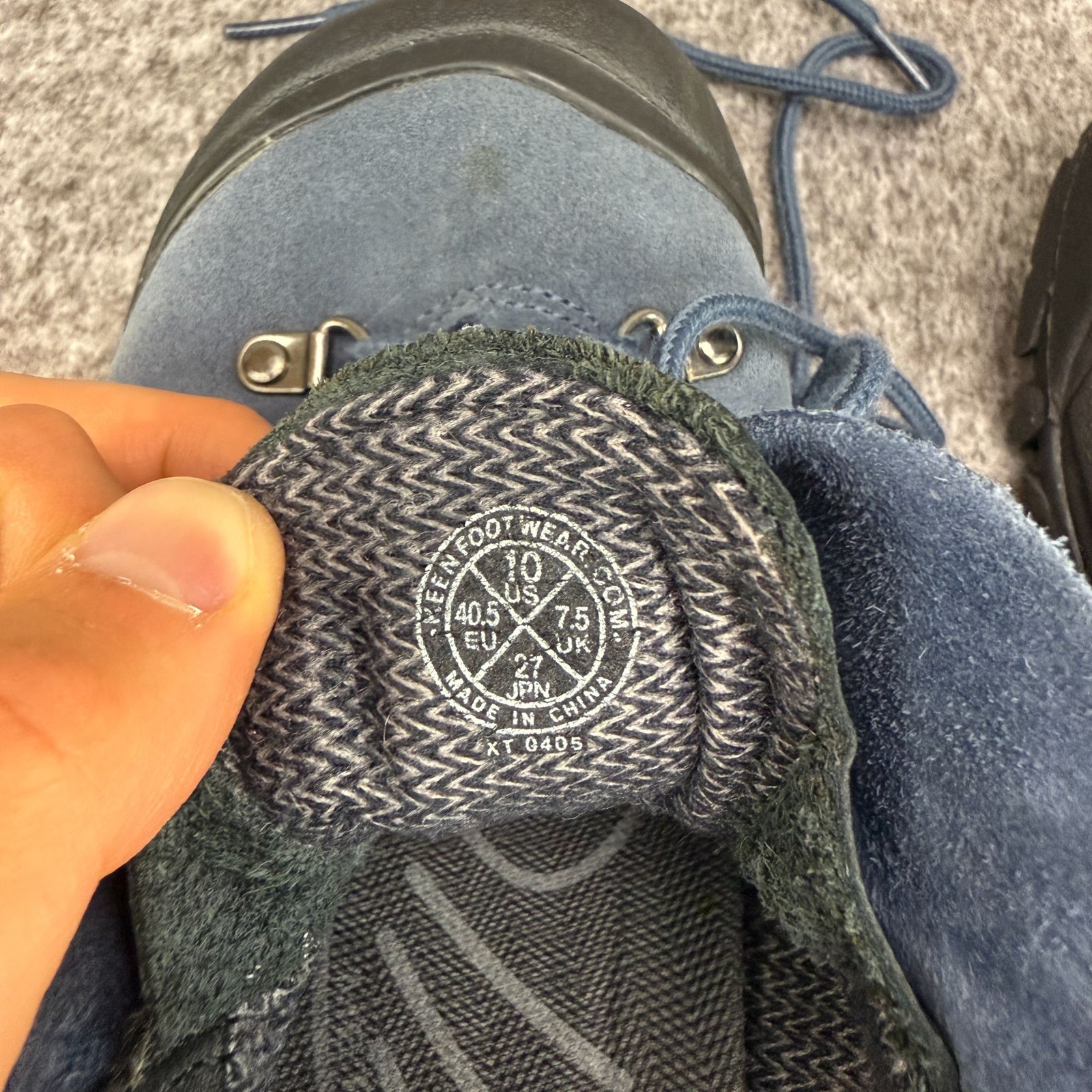 ✅KEEN XT 0405 Scarpe da Escursionismo Donna 10 Blu Pelle Basse Impermeabili Stringate