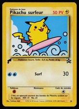 Surfing Pikachu 28 Black Star Promo PR 2000 World Collection French Pokemon NM
