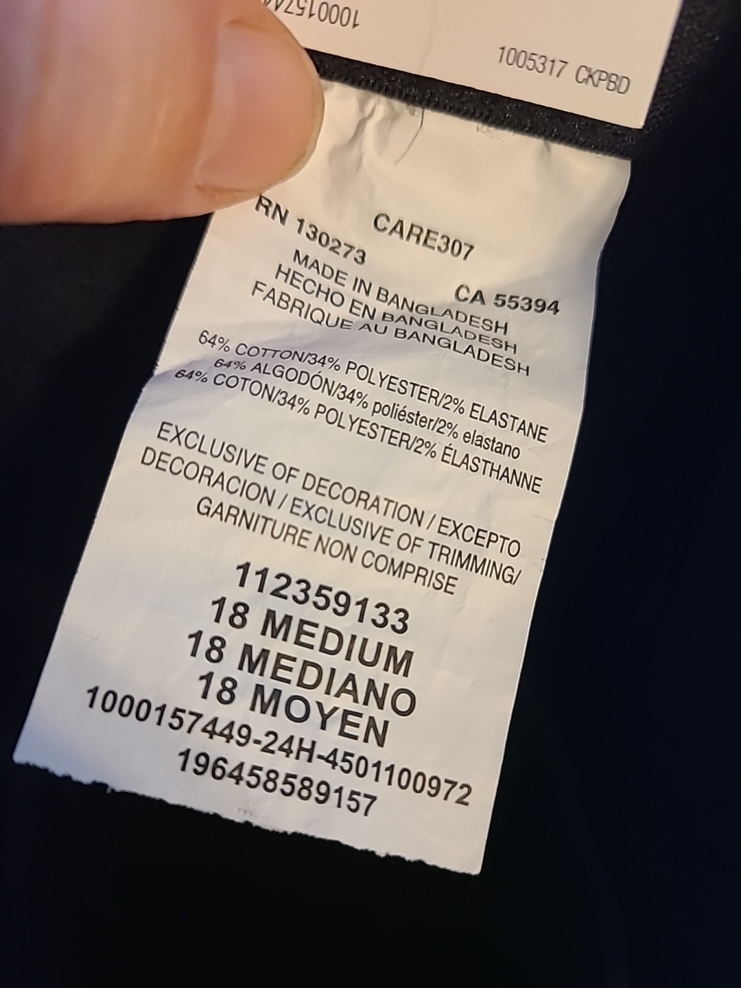 Womens Lee Plus Size Black Comfort Waistband Paints Size 18M Straight Leg NWT thumbnail 9