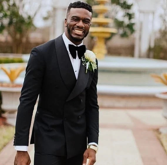 Bow Ties for Men Pre-Tied Bow Tie Vintage Tuxedo Oversized Velvet Bow Black