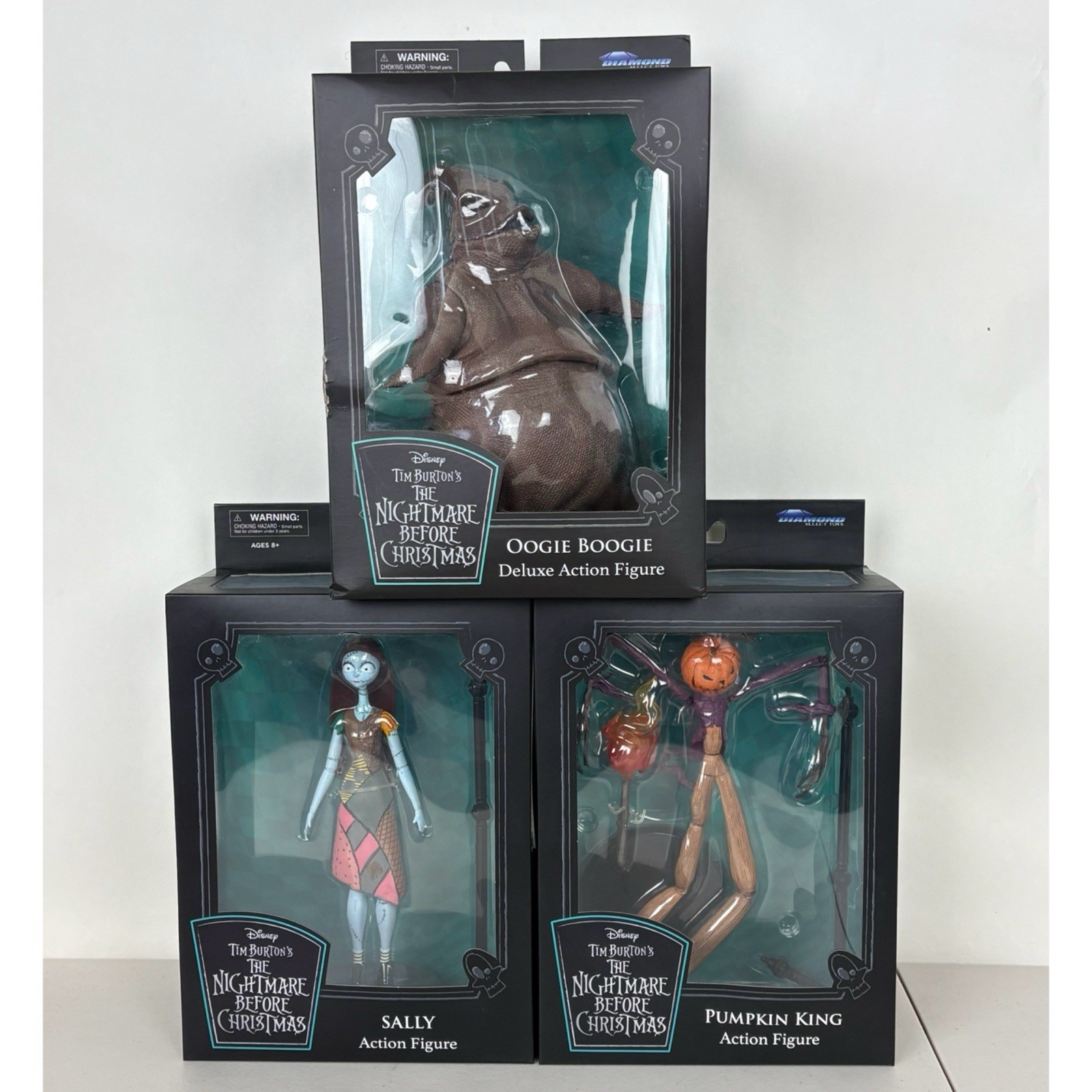 Disney Pesadilla antes de Navidad Sally, Jack & Oogie Boogie Diamond Select