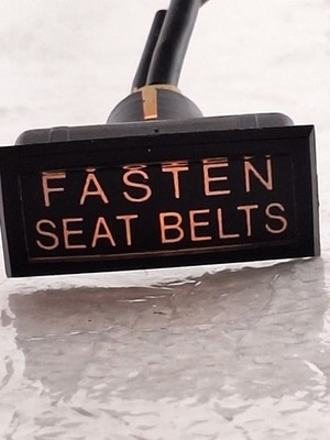  Fasten Seat Belts  Warning Light - Dash Mount Mercedes W114 W115 W108 W116 OEM