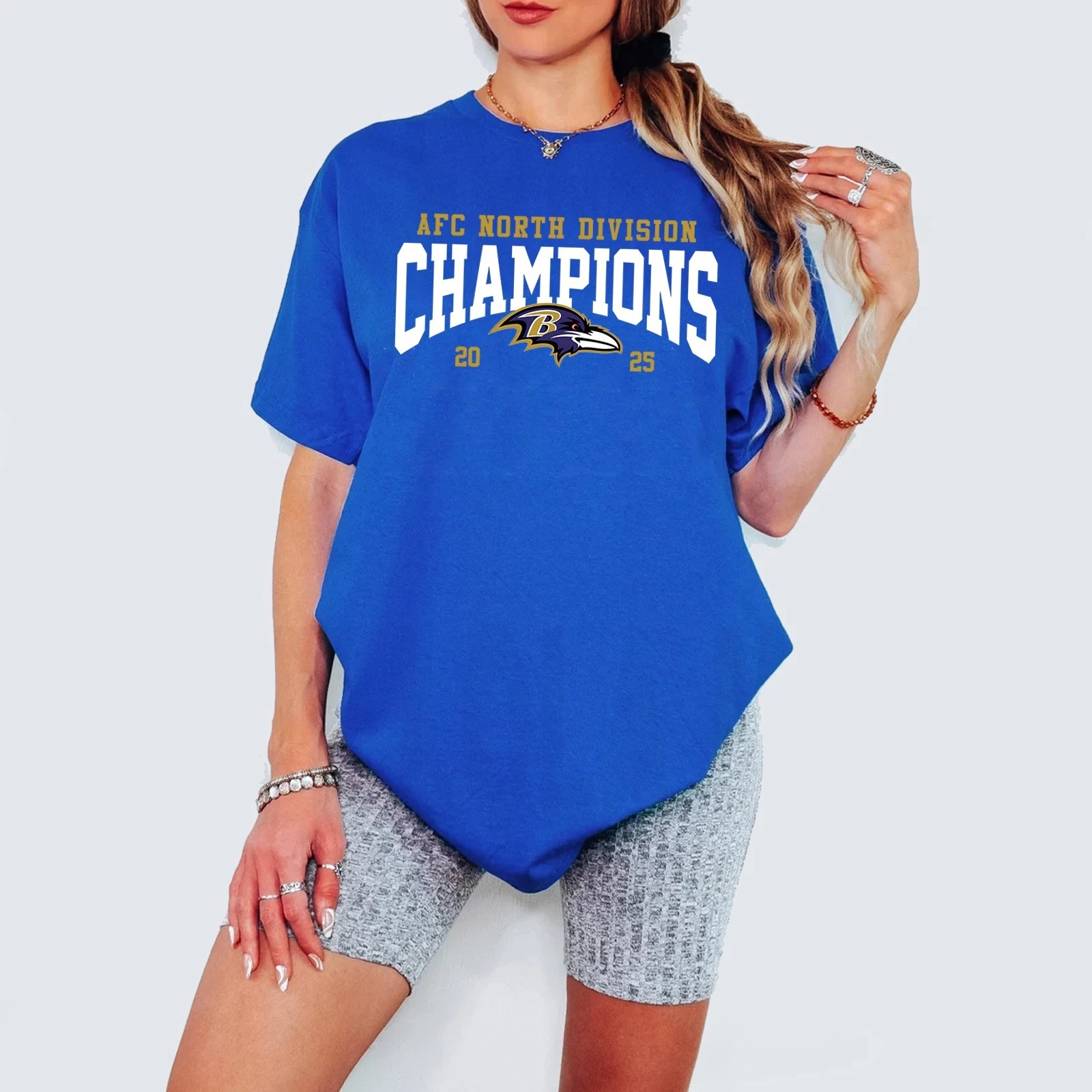 Baltimore Ravens 2025 AFC North Division Champions TShirt