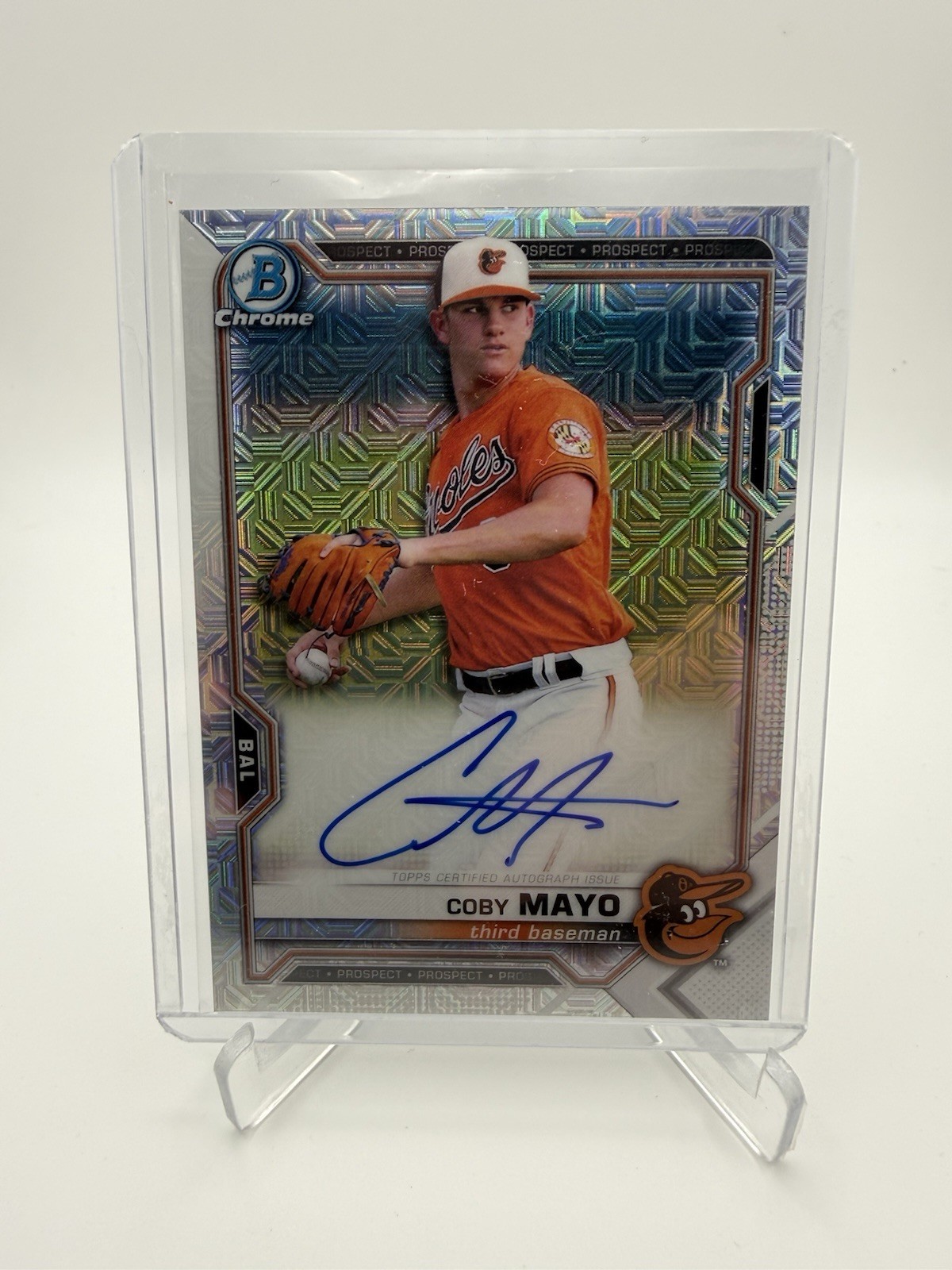 2021 Bowman - Mega Box Chrome Mojo Autographs Coby Mayo #BMA-CM (AU, RC)