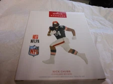 Hallmark Keepsake "NFL Cleveland Browns Nick Chubb" 2023 Ornament NEW