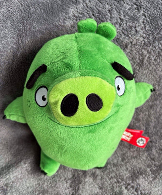 Rovio Angry Birds Schwein 25cm Stoff- & Plüschtier grün Herstellungsjahr 2019