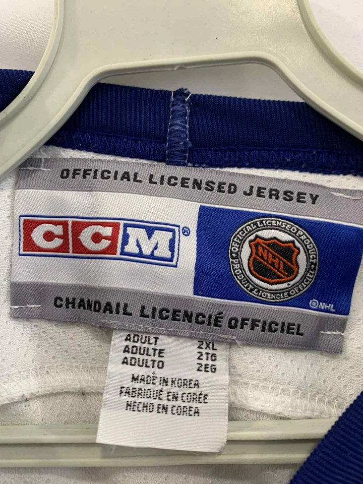 CCM Toronto Maple Leafs NHL Hockey Jersey 2XL White Blue Air-Knit Vintage #rm - Image 3 of 4