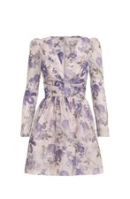 BNWT Zimmermann Lyrical Floral Printed V-Neck Mini Dress (Size:2)