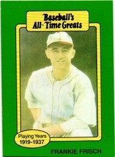 1987 Hygrade Baseball's All-Time Greats - Frankie Frisch