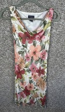 VTG 90s Y2K Ann Taylor Silk Floral Dress Sz 2P Fairy Whimsical Feminine Romantic