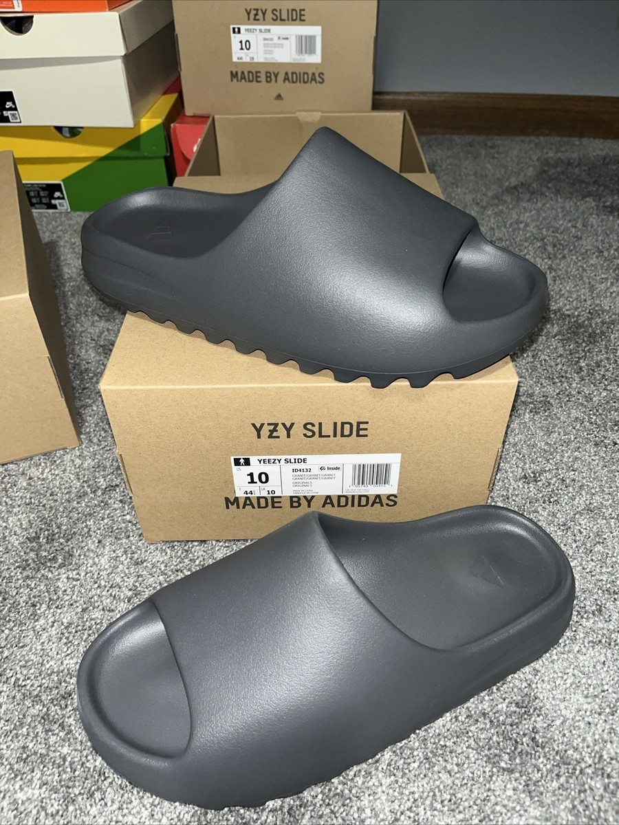 New Adidas Yeezy Slide Mens Size 10 Granit | eBay