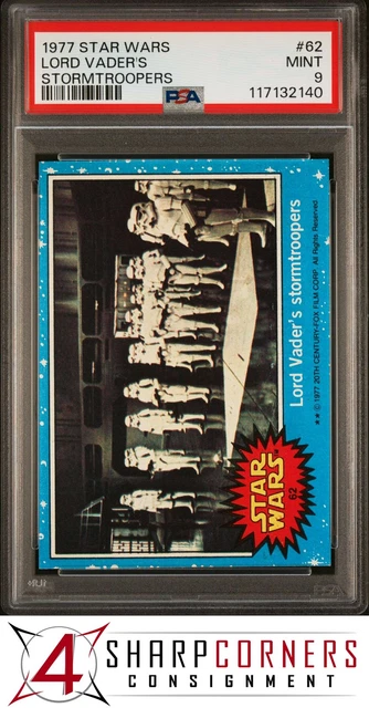 1977 STAR WARS #62 LORD VADER'S STORMTROOPERS PSA 9