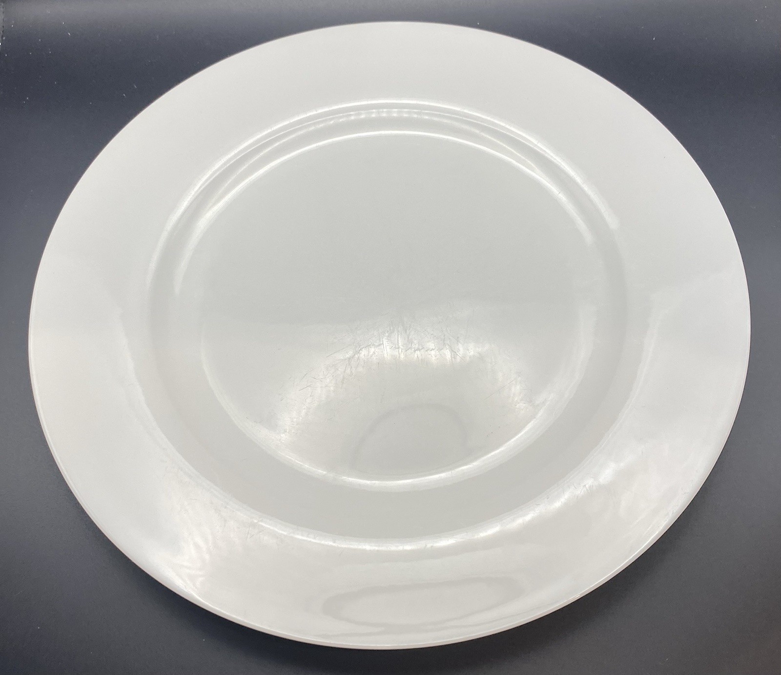 Of 4 Mikasa Lucerne White Solid Bone China 11&rdquo; Dinner Plat