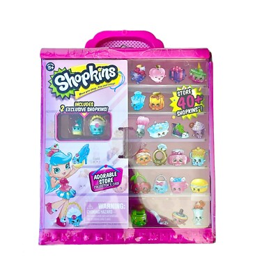 Shopkins Adorable Store Collector's Case Store 40 Shopkins w 2 Shopkins  Series 7 