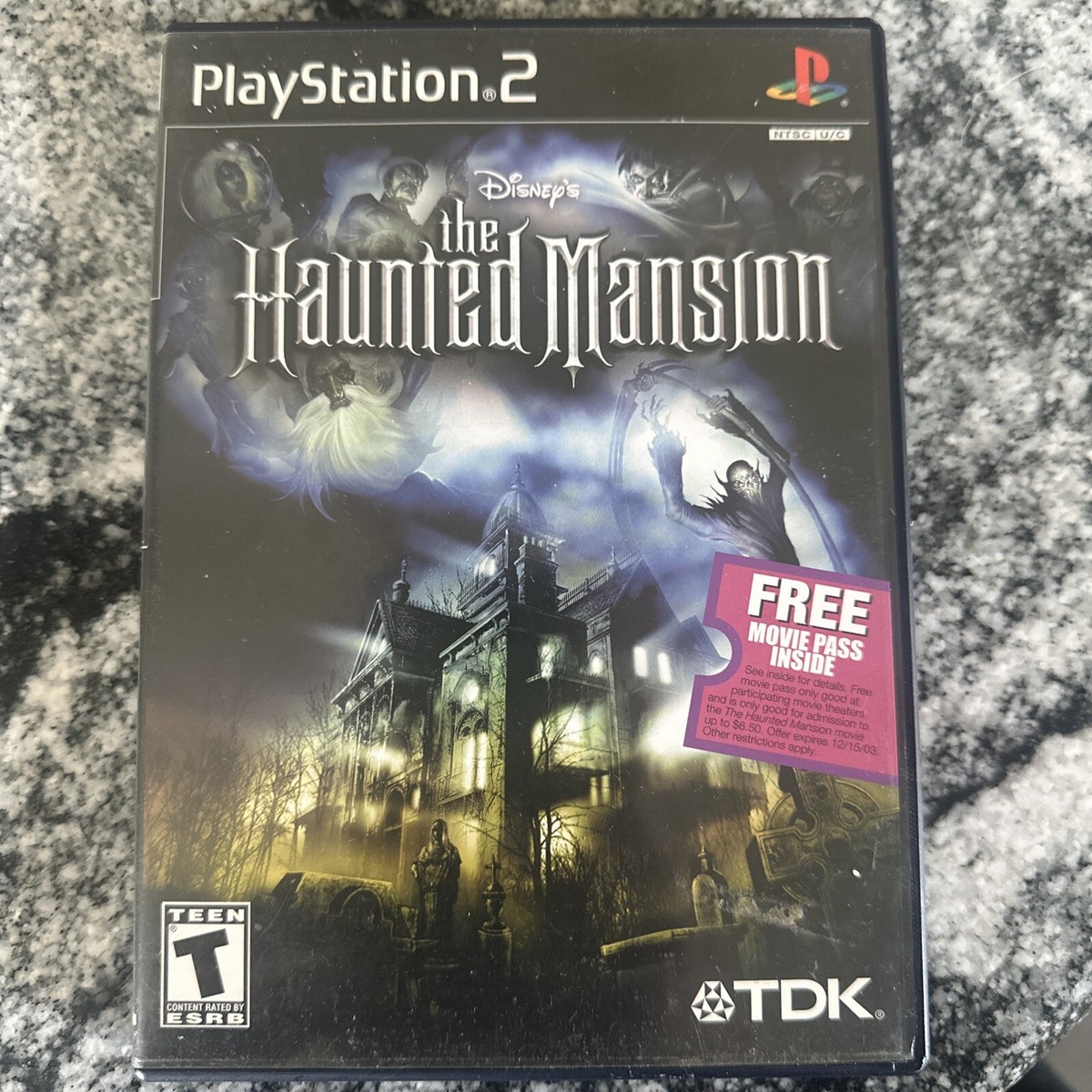 Disney's The Haunted Mansion (PlayStation 2, 2003) Game, Case