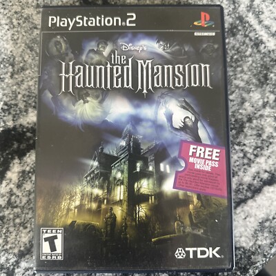 Disney's The Haunted Mansion (PlayStation 2, 2003) Game, Case, Manual.