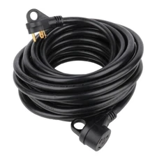 RV Extension Cord 30 Amp 50 Foot Power Supply Cable For Trailer Camper Motorhome