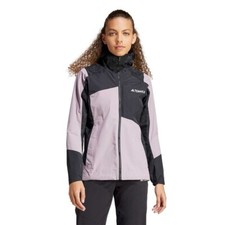 Adidas Xperior Terrex Rain Hybrid Hiking Jacket 280 Small Fig Black Women S NEW