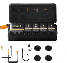 COMICA Vimo Q 4-Channel Wirelss Lavalier Microphone Charging Box 4 Transmitter