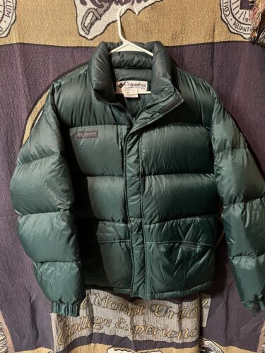 vintage 90s columbia puffer jacket Medium Green