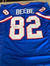 Bills Don Beebe signed  jersey W/COA 