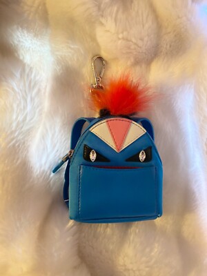 Schmuck Tasche FENDI Schlüsselanhänger Fell Monster Neu key chain 