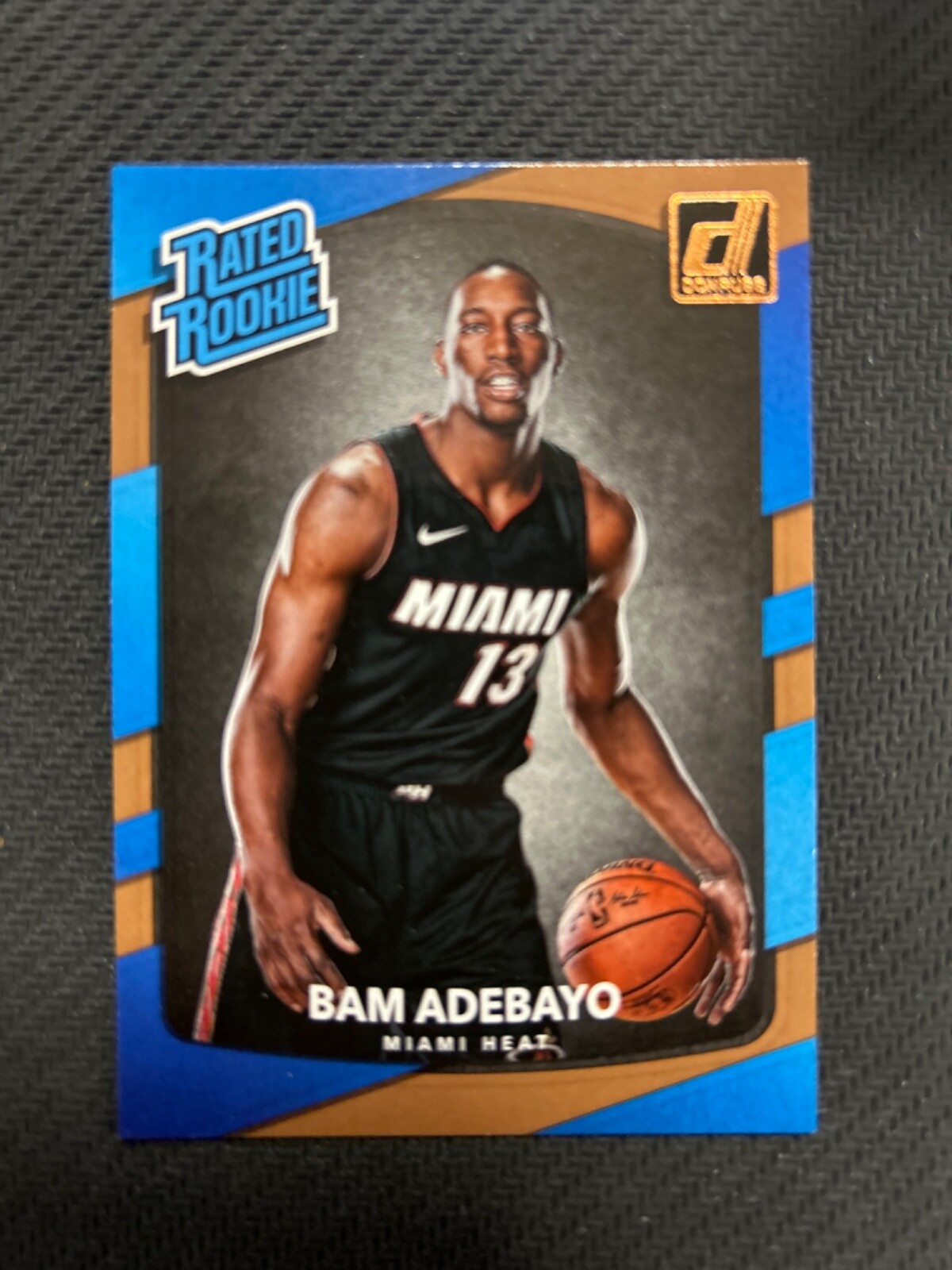 2017-18 Panini Donruss Rated Rookie Bam Adebayo RC #187, Miami Heat
