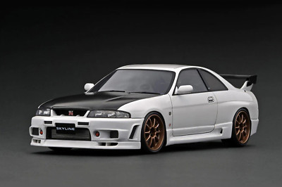 ignition model 1/18 Nissan Skyline GT-R (BCNR33) White IG2781 | eBay