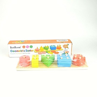 bettroom geometric sorter wooden toy